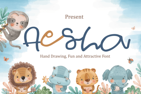 Aesha Font for Digital Creativity