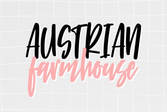 Austrian Farmhouse Font for Campaign Creatives