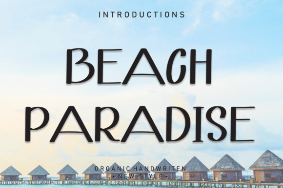 Beach Paradise: A Handwritten Font for Effortless Design