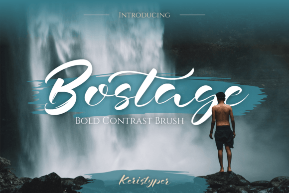 Bostage: A Bold Script Font for Creative Branding