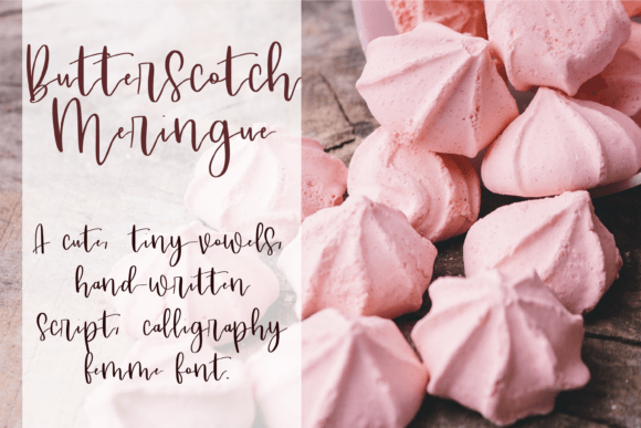 Butterscotch Meringue Font for Web Design Projects
