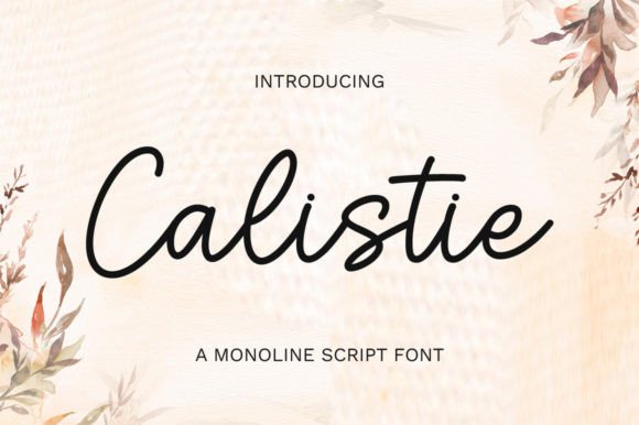 Calistie: A Graceful Script Font for Modern Branding