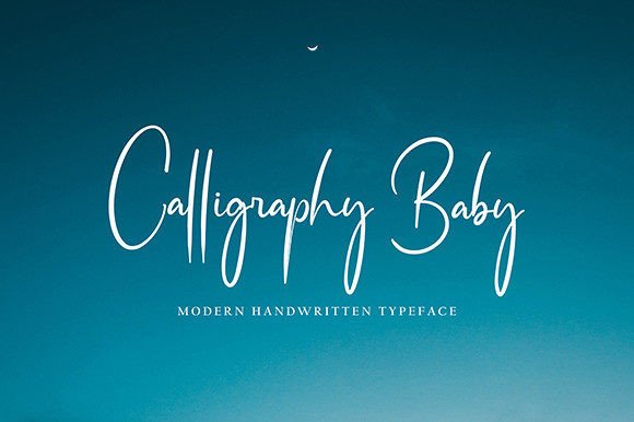 Calligraphy Baby Font for Editorial Design