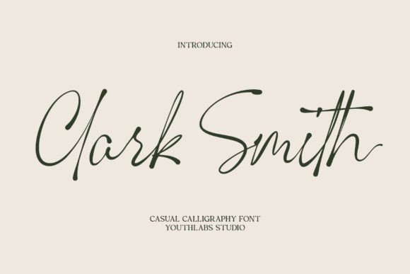 Clark Smith Script Font for Handmade Creations
