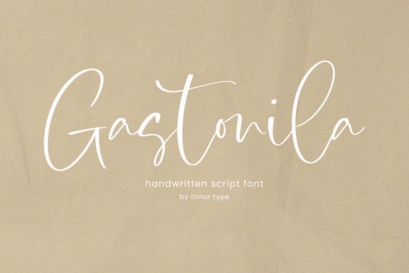 Gastonila: A Delicate Script Font for Romantic Branding