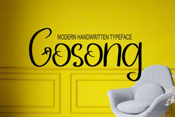 Gosong Font for Business Branding and Design