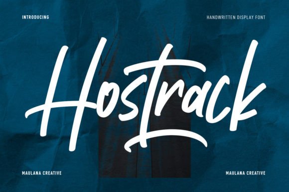 Hostrack: A Handwritten Font for Crafters and Creators