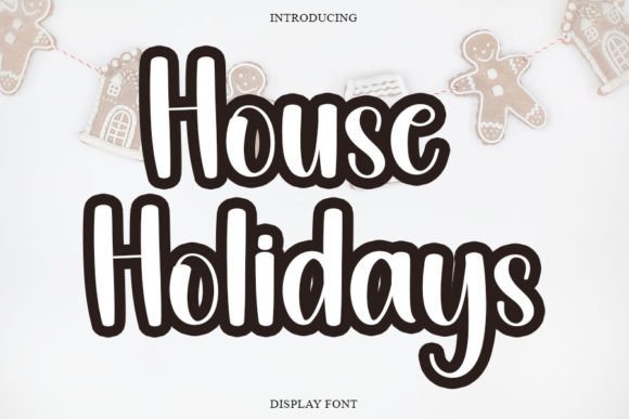 House Holidays: A Handwritten Font for Creative Branding Projects