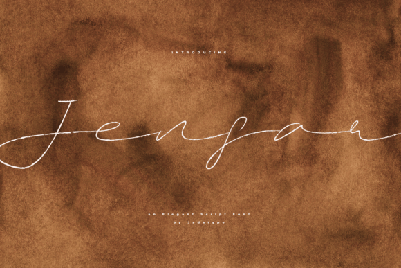 Jenfar Font for Handmade and Commercial Craft Projects