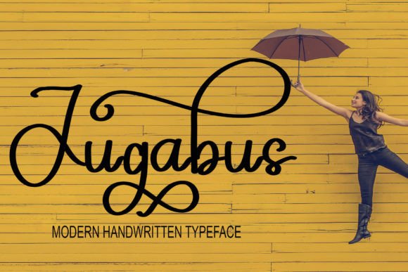 Jugabus: A Handwritten Font for Creative Branding Projects