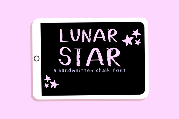Lunar Star: A Chalk-Style Font for Creative Branding