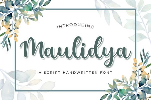 Maulidya: A Graceful Script Font for Editorial Design