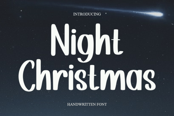 Night Christmas Font for Cozy Craft Projects