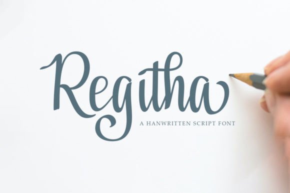 Regitha: A Timeless Handwritten Font for Creative Projects