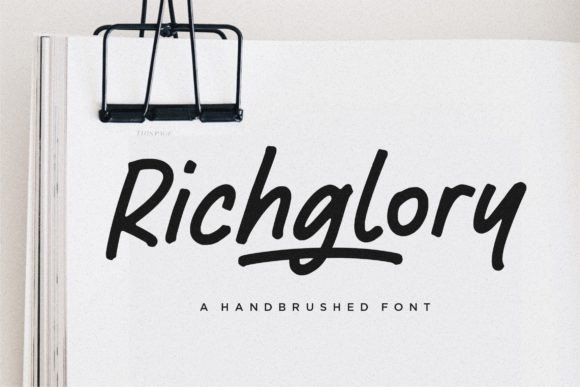 Richglory: A Modern Script Font for Web Design