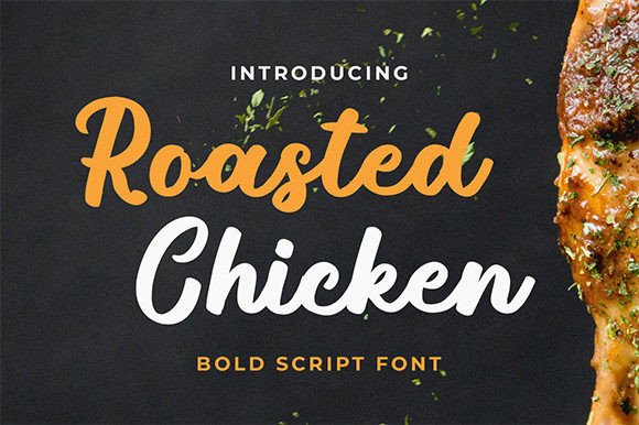 Roasted Chicken Font for Web Design Projects