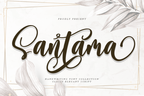 Santama Script Font Review for Design Projects
