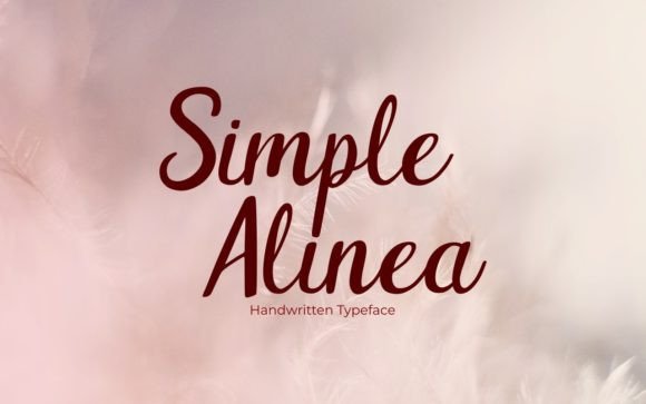 Simple Alinea: A Handwritten Font for Modern Editorial Design