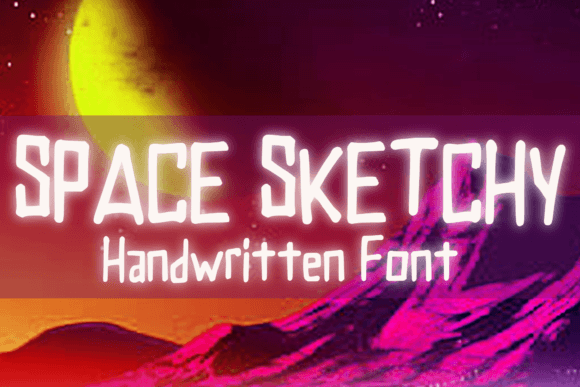 Space Sketchy: A Handwritten Font for Modern Editorial Design