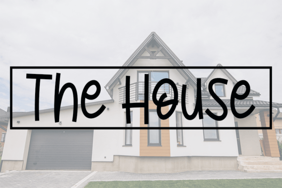 The House: A Quirky Handwritten Font for Modern Branding