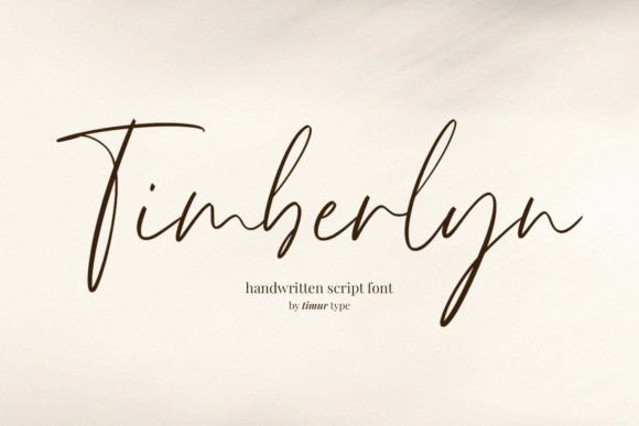 Timberlyn: A Handwritten Font for Elegant Editorial Design