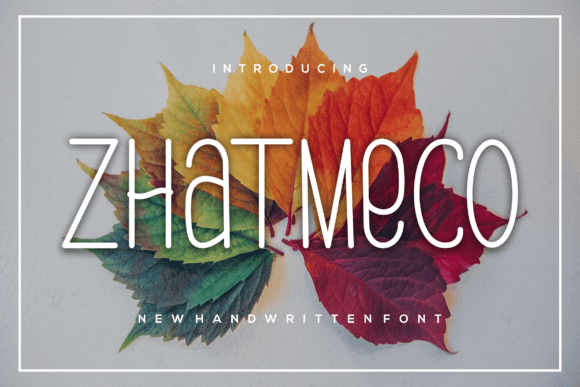 Zhatmeco: A Slim and Authentic Script Font for Modern Branding